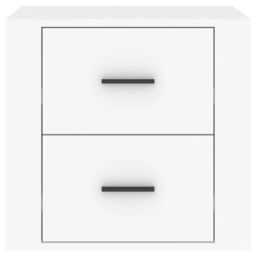 Berkfield Home Bedside Cabinet White 50x39x47 cm - Size: 50 x 39 x 47 cm - thumbnail 6