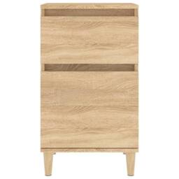 Berkfield Home Elegant Bedside Cabinets 2 pcs Sonoma Oak 40x35x70 cm in Brown - Size: 40 x 35 x 70 cm - thumbnail 6