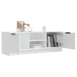 Berkfield Home TV Cabinet White 102x35x36.5 cm Engineered Wood - thumbnail 7