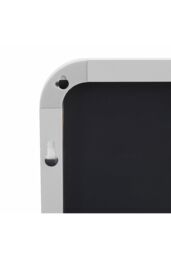 H&O Direct White Bedroom Wall Mounted Full Length Mirror Rounded Rectangular Floor Mirror with Stand, 37cm W x 147cm H - Size: 37 cm W x 147 cm H - thumbnail 5