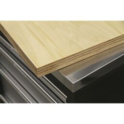 Loops 930mm Hardwood Corner Worktop for ys02615 Modular Corner Floor Cabinet - thumbnail 3