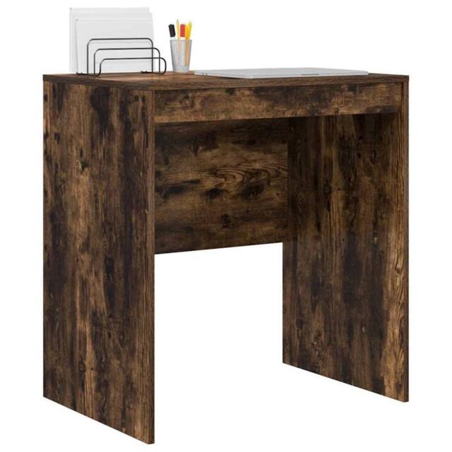 Berkfield Home Modern Writing Desk Smoked oak Engineered wood 70 x 50 x 76 cm in Brown - image 1