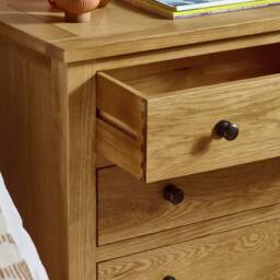 Cheshire Premium Kingsley 4 + 2 Drawer Chest - Oak in Brown - thumbnail 4