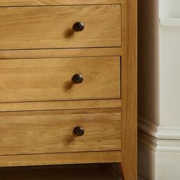 Cheshire Premium Kingsley 4 + 2 Drawer Chest - Oak in Brown - thumbnail 7