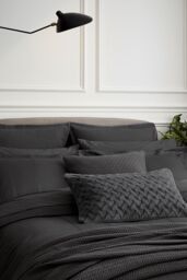 1951 'Mansa' Cotton Duvet Cover in Charcoal - Size: King - thumbnail 2