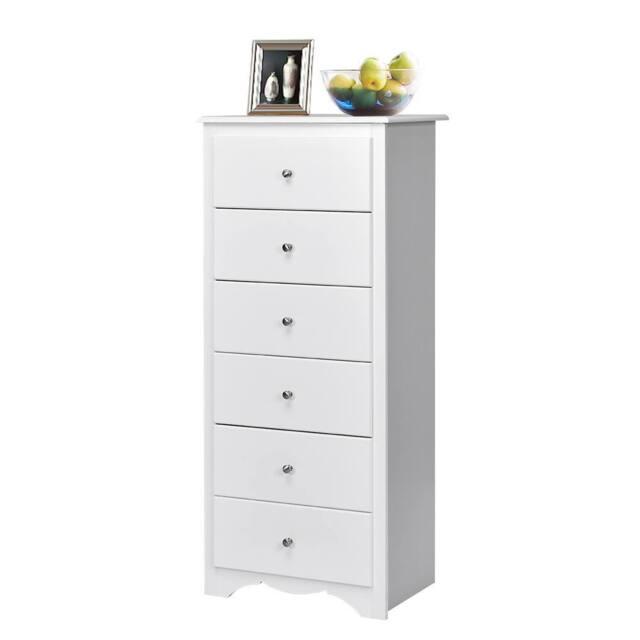 Costway Chest of Drawers Freestanding Storage Cabinet Classic Clothes Organizer White - image 1