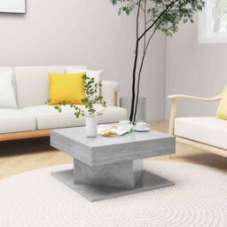 Berkfield Home Coffee Table Concrete Grey 57x57x30 cm Engineered Wood - Size: 57 x 57 x 30 cm - thumbnail 2