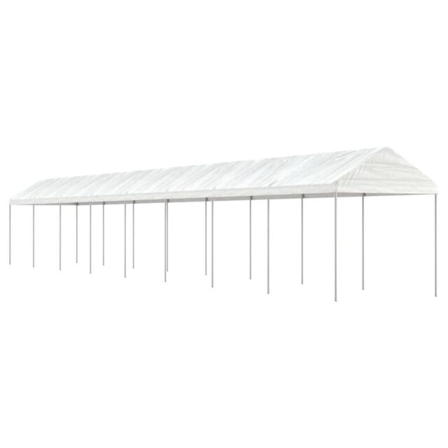 Berkfield Home Gazebo with Roof White 17.84x2.28x2.69 m Polyethylene - image 1