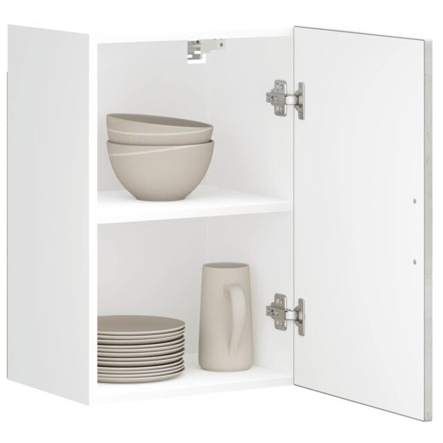 Berkfield Home Kitchen Wall Cabinet¬†Porto Concrete Grey Engineered Wood - image 1