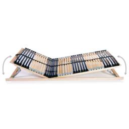 Berkfield Home Slatted Bed Bases 2 pcs with 42 Slats 7 Zones 80x200 cm in Natural - thumbnail 4