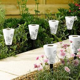 Marco Paul 6 Pack of Colour Changing Butterfly Silhouette Stake Lights 35cm - thumbnail 3