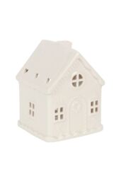 KDMD White Gingerbread House Tealight Holder - thumbnail 3