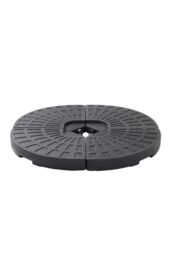 Garden Sanctuary HDPE Garden Parasol Base Water & Sand Filled Umbrella Stand in Black - thumbnail 3