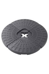 Garden Sanctuary HDPE Garden Parasol Base Water & Sand Filled Umbrella Stand in Black - thumbnail 4