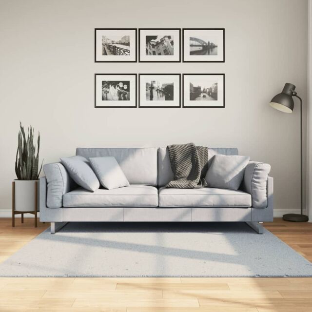 Berkfield Home Rug HUARTE Short Pile Soft & Washable Blue 160x160 cm - Size: Medium - image 1