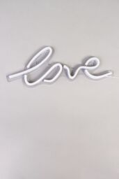 BHS Lighting Glow Love Neon Wall Light in Pink - thumbnail 2