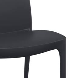 Berkfield Home Garden Chairs 2 pcs Anthracite 50x46x80 cm Polypropylene in Charcoal - Size: 50 x 46 x 80 cm - thumbnail 7