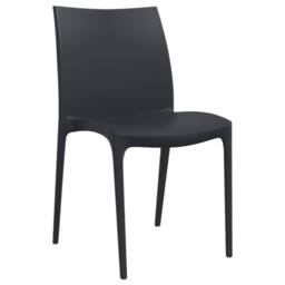 Berkfield Home Garden Chairs 2 pcs Anthracite 50x46x80 cm Polypropylene in Charcoal - Size: 50 x 46 x 80 cm - thumbnail 3