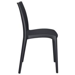 Berkfield Home Garden Chairs 2 pcs Anthracite 50x46x80 cm Polypropylene in Charcoal - Size: 50 x 46 x 80 cm - thumbnail 5