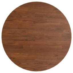 Berkfield Home Round Table Top Dark Brown √ò60x1.5 cm Treated Solid Wood Oak - Size: 60x1.5 cm - thumbnail 1