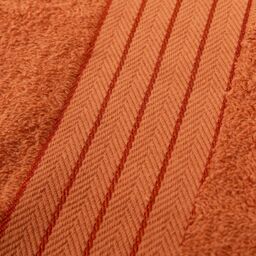OHS 4 Pack of 100% Cotton Bath Sheet Bathroom Towel in Burnt Orange - thumbnail 3