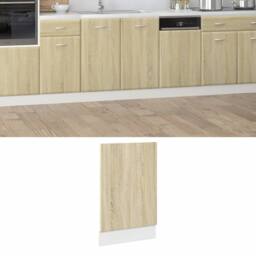 Berkfield Home Dishwasher Panel Lyon Sonoma Oak 45x3x67 cm Engineered Wood in Light Tan - Size: 45 x 3 x 67 cm - thumbnail 2