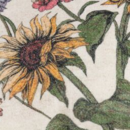 Wylder Nature Wallflower 100% Cotton Velvet Floral Cushion - Size: 50 cm x 50 cm - thumbnail 4