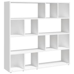 Berkfield Home Book Cabinet/Room Divider White 105x24x102 cm - Size: 105 x 24 x 102 cm - thumbnail 1