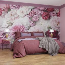Superfresco Easy Blush Bouquet Print To Order 3m x 2.8m Mural in Pink - thumbnail 1