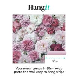 Superfresco Easy Blush Bouquet Print To Order 3m x 2.8m Mural in Pink - thumbnail 3