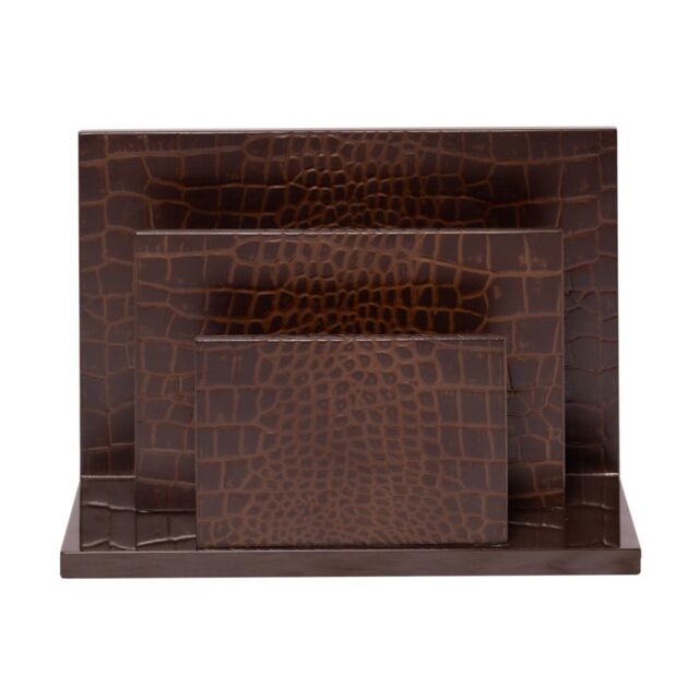 Posh Trading Company Chelsea Letter holder Vintage Croc in Brown - image 1