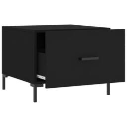 Berkfield Home Decorative Coffee Table Black 50x50x40 cm Engineered Wood - Size: 50 x 50 x 40 cm - thumbnail 6