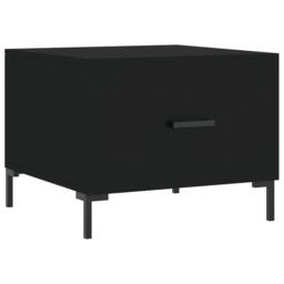 Berkfield Home Decorative Coffee Table Black 50x50x40 cm Engineered Wood - Size: 50 x 50 x 40 cm - thumbnail 3