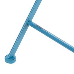 Wyld and Coco Blue Peacock Distressed Powder-Coated Folding Bistro Table - thumbnail 8