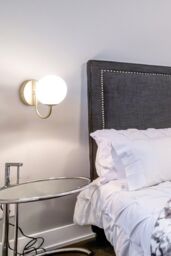 Harper Living Wall Light & Sconce with Globe Shade in Gold - thumbnail 3