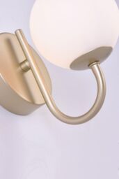 Harper Living Wall Light & Sconce with Globe Shade in Gold - thumbnail 4