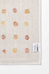 Homescapes 100% Cotton Bath Mat Tufted Polka Dot Design in Mustard - thumbnail 5
