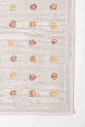 Homescapes 100% Cotton Bath Mat Tufted Polka Dot Design in Mustard - thumbnail 4