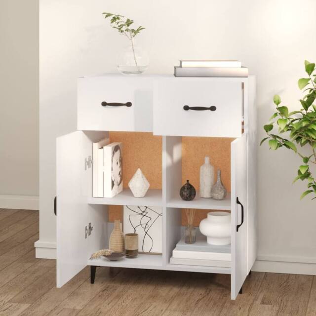Berkfield Home Sideboard White 69.5x34x90 cm Engineered Wood - image 1