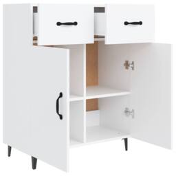 Berkfield Home Sideboard White 69.5x34x90 cm Engineered Wood - thumbnail 7