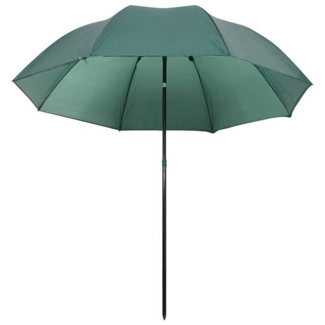 Berkfield Home Durable Fishing Umbrella Green 220x193 cm - image 1
