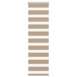 Berkfield Home Elegant Zebra Blind Sand Brown 45x150 cm Fabric Width 40.9 cm Pol - thumbnail 2