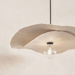 CGC Lighting Wanda Duo Two Layer 60cm Paper Wave Easy Fit Lampshade in Natural White - thumbnail 2