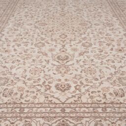 Kukoon Beige Distressed Soft Washable & Liquid Repellent Living Room Area Rug in Light Beige - Size: 240 cm x 330 cm - thumbnail 6