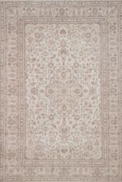 Kukoon Beige Distressed Soft Washable & Liquid Repellent Living Room Area Rug in Light Beige - Size: 240 cm x 330 cm - thumbnail 2