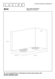 Lucide 'BODI' Dimmable Stylish Surface Mounted Ceiling Spotlight 2xGU10 in White - thumbnail 3