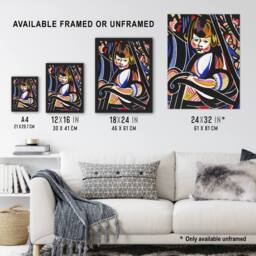 "Artery8 Child in Rocker Portrait Henry Lyman Sayen Wall Art Poster Print - Size: W12"" x H16""" - thumbnail 3