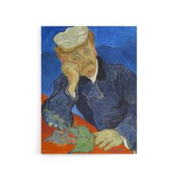 "Artery8 Dr Paul Gachet Portrait Van Gogh Vintage Canvas Wall Art in Blue - Size: W18"" x H24""" - thumbnail 1