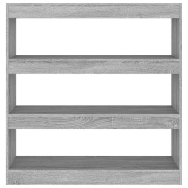 Berkfield Home Classic Book Cabinet/Room Divider Grey Sonoma 100x30x103 cm - Size: 100 x 30 x 103 cm - image 1