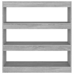 Berkfield Home Classic Book Cabinet/Room Divider Grey Sonoma 100x30x103 cm - Size: 100 x 30 x 103 cm - thumbnail 1